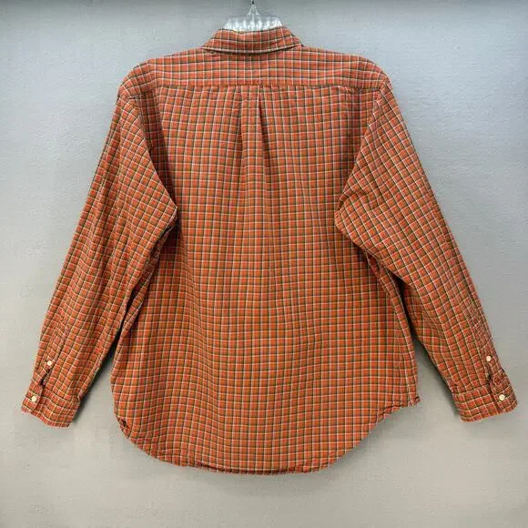 Ralph Lauren Shirt Men's XL Orange Plaid Classic Fit Button Down Business Casual - Picture 2 of 9
